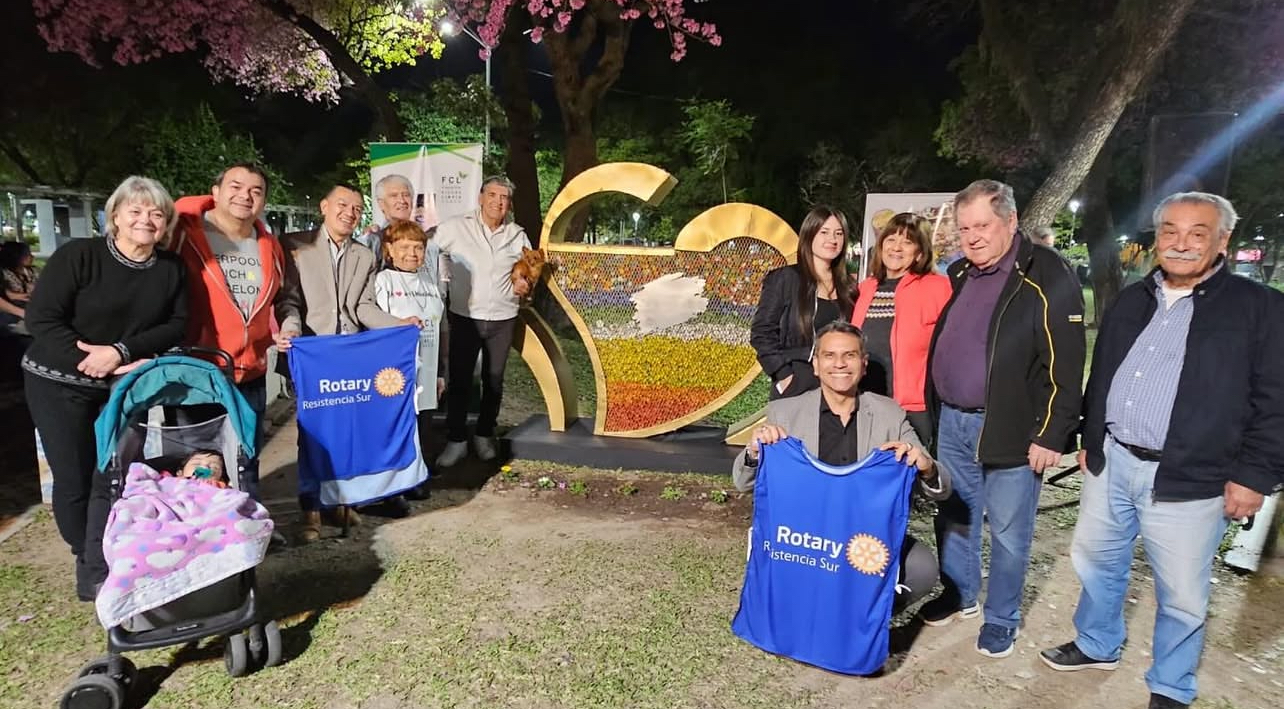 Acompañamos la inauguración del Corazón Solidario en la Plaza 25 de Mayo